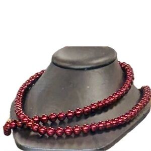 NWT ⚜️♥️⚜️ Piper K Gorgeous Red Beaded Necklace